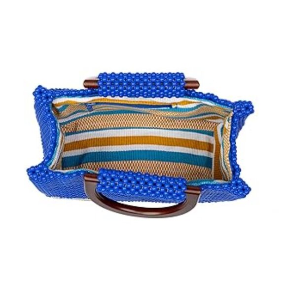 BEMANIO Women Handmade Acrylic Beaded Handmade Handbags - Elorm Collection - Picture 2 of 5